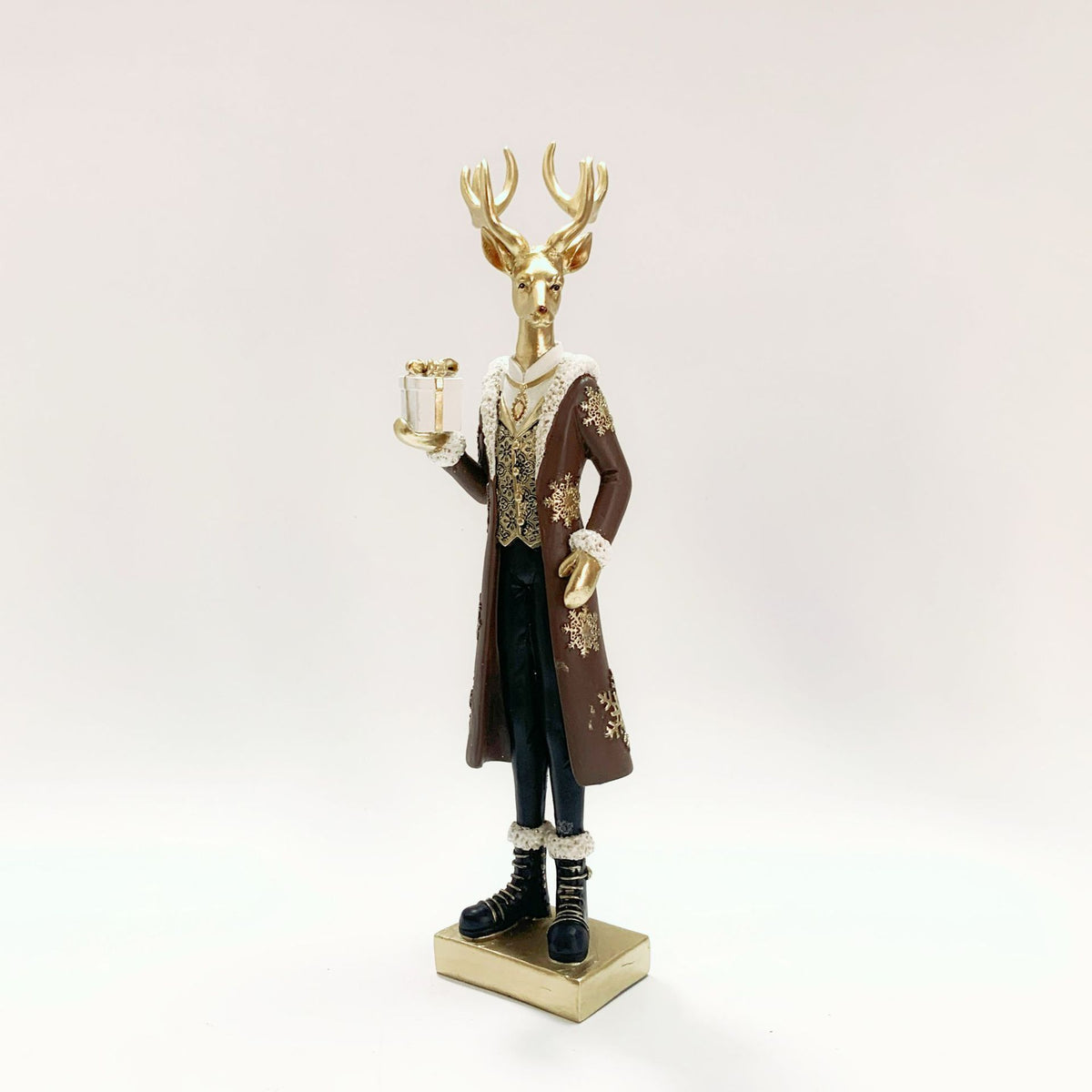 Nordic Moose Gentleman Figurine for Entryway, Living Room, Shoe Cabinet Decoration