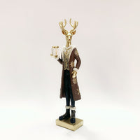 Nordic Moose Gentleman Figurine for Entryway, Living Room, Shoe Cabinet Decoration