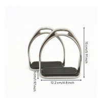 Non-Slip Stirrup with Rubber Grip Long-Lasting Horse Riding Stirrups Reliable Horse Stirrup Professional-Grade for Riders, Stables