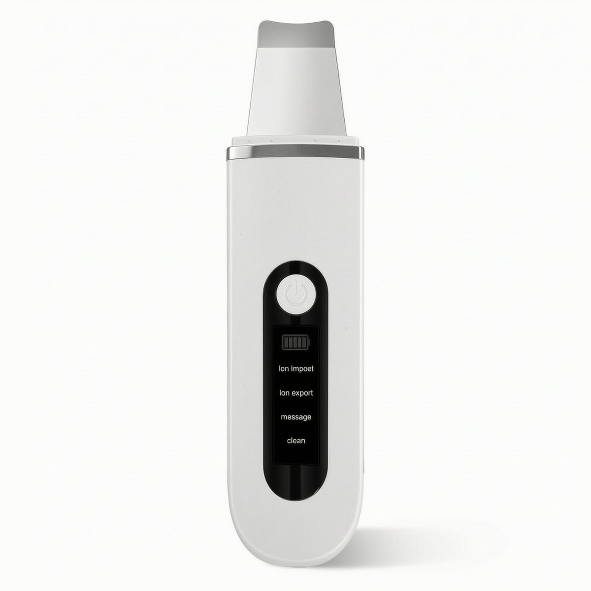 Handheld Sonic Skin Scrubber Rechargeable Skin Scrubber with Metal Spatula Portable Pore Cleaner Gentle for Home