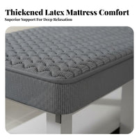 Latex Facial Bed Sturdy Carbon Steel Frame Eyelash Extension Bed Firm Cushioning Versatile Spa Table for Beauticians, Permanent Makeup Artists, Spas