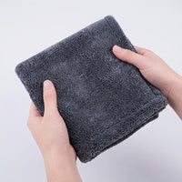 Fuzz Cloth and Double Layer Car Drying Towel, 1200g Car Drying Towel for Car Detailing Products, Super-Fine Microfiber Cloth