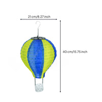 Hot Air Balloon Lantern Waterproof Balloon Lantern with Basket Whimsical