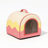 Pet Cooling House with Ice Boxes Collapsible Pet Cooling House for Small Dogs