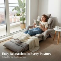Adjustable Padded Recliner Foldable Design Floor Chair Multi-Position Space-Efficient Storage for Children