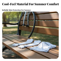 Ice Silk Face Scarf Lightweight Protection Face Cover Breathable Neck Tube with Ear Loops Quick-Dry Cooling Sun Face Cover