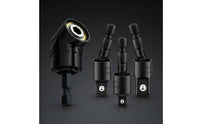 3 Pieces Angled Screwdriver Socket Adapter Light to Medium Duty Hex Shank Adapter with Rotating Joint for DIYers