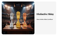 Creative Design Basketball Award Gold-Color Plated Sports Competition Award Impressive Display Piece for Champions, Tournaments, Clubhouse
