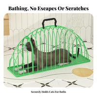 Cat Dehydrating Cage Cat Bathing Cage Quick Dry Anti-Scratch Pet Restraint for Washroom, Pet Care Professional Visits, Car Travel