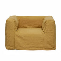 Removable and cleanable Cover Lowsupport Upholstered Armchair Wabi-Sabi Design Accent Chair Japanese design Indoor Furniture Nordic Aesthetic for Interior Designers, Hotel Managers, Living Room, Bedroom, perusing corner, Reception Area
