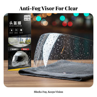 Motorcycle Helmet Anti-Fog Film Clear Vision Anti Fog Helmet Film Riding Gear Accessory High Transmittance Easy Installation