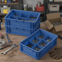 Plastic Parts Organizer Box with Dividers for Hardware Tools and Screws