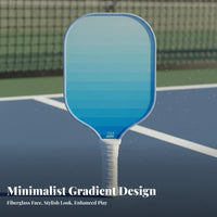 Pickleball Paddle Long-Lasting Fiberglass Pickleball Racket Mesh Structure Center Paddle Large Sweet Area Ergonomic Grip