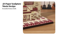 Creative Gift 3D Art Memo Pad Surprise Reveal Tear-Away Paper Sculpture Multi-Functional for Away Ice Workers, Professionals, Study Room