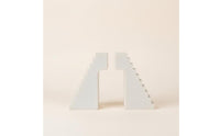 Geometric Bookends Modern Arched Bookend Aesthetic for Desk, Office