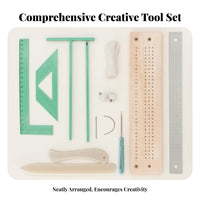 Easy To Use Book Sewing Punch Cradle Set DIY Journal Making Set Bookbinding Starter Kit for Crafters, Beginners, Artists, Workshop, Art Studio, Home