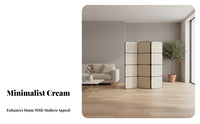 Foldable Multi-Panel Folding Screen French Inspired Arched Panel Screen Movable Room partitionr Minimalist design for Interior Designers, Business Owners, Restaurant, Bedroom, Studio Apartment, Boutique