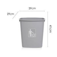 Thickened Body Plastic Trash Can Rounded Corners Plastic Trash Bin