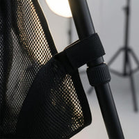 Hook-and-Loop Straps Tripod Storage Bag Wide Opening Tripod Accessory Net Black Hanging Mesh Bag Portable