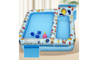 Portable Sand and Water Pool Lightweight Inflatable Play Basin Compact Safe for Garden