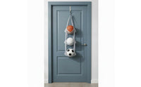 Space Saving Door Hanging Ball Bag Easy to Install Hanging Ball Storage Bag Visible Contents over Door Sports Equipment Organizer for Home, Playroom, Entryway