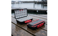 Fishing Accessory Box Transparent Lids Double Sided Tackle Box Plastic Storage Organizer Sturdy Divider Case Clear