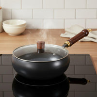 Traditional Chinese Wok Gas and Induction Compatible Carbon Steel Wok Carbon Steel Stir Fry Pan Natural Non-Stick Cookware
