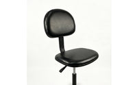 Pu Foam Chair Ergonomic Lab Stool with Backrest Heavy Duty Chair with Backrest for Machinists, Scientific Workspace, Workshop