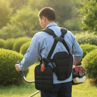 Grass Trimmer Harness with Side Pad Heavy-Duty Brush Eater Harness Lawn Mower Shoulder Strap Comfortable Universal