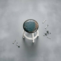 Artisanal 1:64 Chair Model Silver-Toned Resin Chair Model for Display