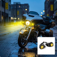 Motorcycle Auxiliary Lights Easy Installation Motorcycle Turn Indicators Compact Light Bracket for Riders
