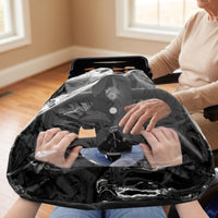 Transparent Mobility Scooter Control Panel Cover Weather-Resistant Mobility Scooter Tiller Cover for Rainy Day Riding, Outdoor Travel