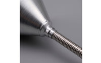2 Pieces Funnel with Flexible Hose Stainless Steel Metal Funnel with Hose Heavy Duty for DIYers, Workshop