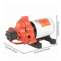 Dry Run Capable RV Water Pump Ignition Protected Marine Water Pump Quiet Running for Boat Owners
