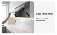 Hydraulic Support Rod Easy Installation Hydraulic Gas Shock Soft Close Lid Stay Long-Lasting Soft Close Lid Support for Kitchen