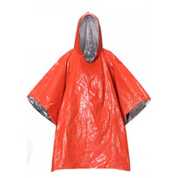 Portable Aluminum Foil Rain Poncho for Outdoor Survival and Camping