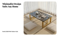 Light Luxury Japanese Design Kang Table Modern Design Tatami Floor Desk Space-Saving Japanese Floor Table Multi-Functional for Minimalists, Apartment Dwellers, Homeowners, Small Areas, Living Room, Bedroom