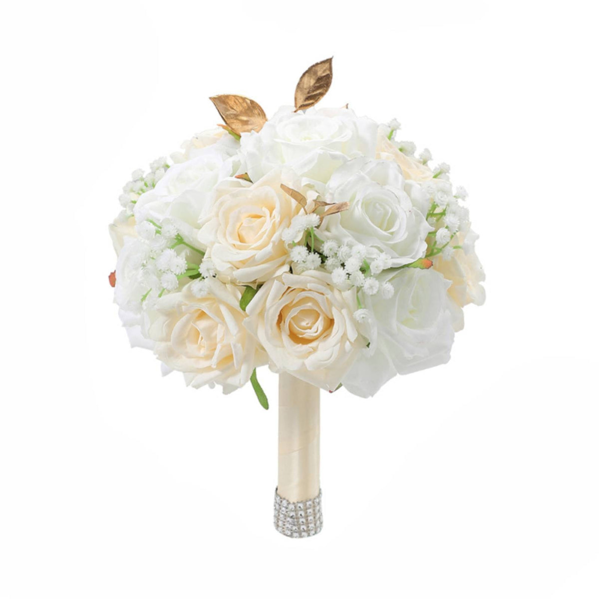 Show-Stopping Artificial Flower Bouquet Handheld Bridal Bouquet Elegant Flowers Delicate for Brides