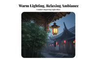 Traditional Design Chinese Design Hanging Light Soft Ambient Radiance Chinese Design Hanging Lantern Waterproof Wrought Iron Tassel Lantern Weather-Resistant for Restaurant Owners, Homeowners, Courtyard, Pavilion, Balcony, Corridor