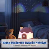 Star Projector Lamp for Kids, Music Box Night Light, Girls Birthday Gift, Ceiling Galaxy Projector, USB Rechargeable
