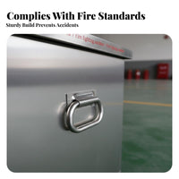Flood Control Sand Box Rust-Resistant Fire Fighting Sandbox Stainless Steel Sand Bin for Gas Station Attendants, Factories, Warehouses