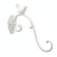 Home Decor Decorative Vintage Wall Hook Leaf Details Cast Metal Avian Hook for Hallway