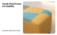 Scuff-Resistant Resistant Upholstered Footrest space-efficient Size Upholstered Ottoman adaptable Low Stool Space-Saving for Pet Owners, property owners, Children, Entryway, Living Room, Bedroom, Office