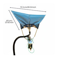 Balcony Rainwater Collector Plant Friendly Rain Collect Tarp Intended for Patio