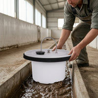 Water-Seal Drain Plug Watertight Drain Plug with Handle Reusable for Pig Farmers, Manure Channels, Barns