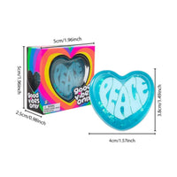 Soft Heart Stress Ball Portable Heart Press Toy Fun Slow Rebound Stress Ball for Office, Travel