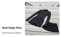 Sun Protection Surfing Suit Quick-Drying Long Sleeve Surf Shirt Full Coverage Bathing Suit Abdomen Control