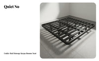 Floating frame Bed Headboardless Bedroom Furniture Minimalist Aesthetic for partners, Homeowners, Apartment, Guest Room