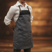 1/6 Scale Doll Apron 12-Inch Miniature Apron Adjustable Figure Accessory Realistic for Collectors, Hobbyists, Dioramas