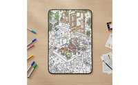 DIY Coloring Blanket Washable Coloring Blanket Personalized Cozy for Children, Sofa, Bedroom